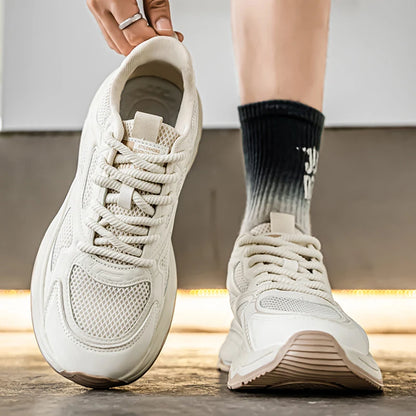 Baskets décontractées pour hommes, printemps-été, semelle souple, antidérapantes, respirantes, chaussures de course en plein air, chaussures de sport Joker pour jeunes