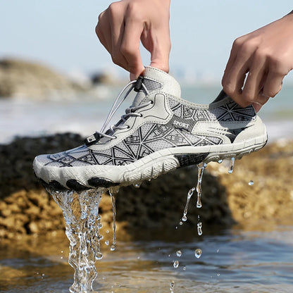 Barefoot shoes, quick-drying non-slip outdoor men's lightweight wading shoes, suitable for beaches, hiking, fitness, sports shoes size 36-4
