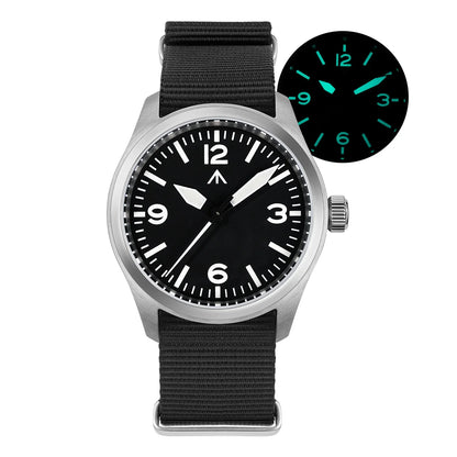 Militado ML08 Quartz Watch  VH31 Movement Steel Strip Sapphire Crystal Vintage Watch 10Bar Waterproof BGW9 Luminous Mens Watch