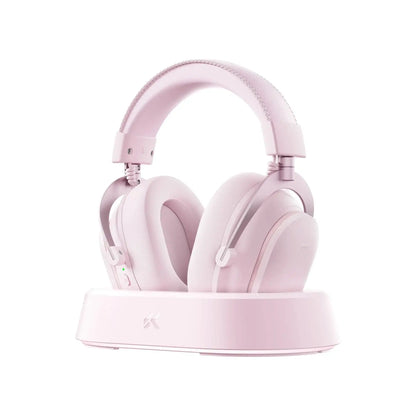 Casque de jeu sans fil magnétique MCHOSE V9 Turbo+ avec son surround 7.1 90 °   Écouteurs pivotants à faible latence avec chargement magnétique RGB
