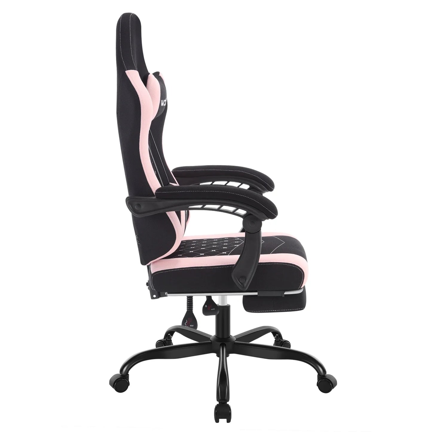 Sedia da ufficio girevole WOLTU con funzione massaggio, poltrona ergonomica con cuscino e poggiapiedi, sedia gaming regolabile in altezza