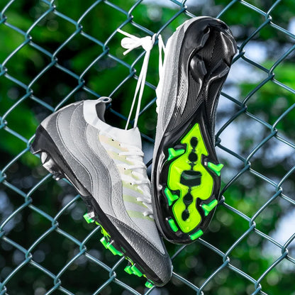 Chaussures de Football de sport pour hommes Fg/Ag, ongles longs, prairie artificielle pour adultes, chaussures spécifiques à l'entraînement durables, chaussures hautes antidérapantes