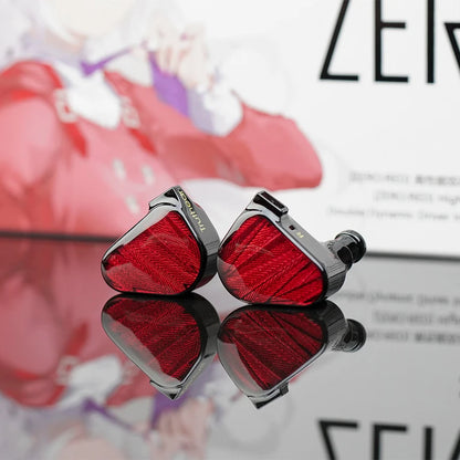 TRUTHEAR x Crinacle ZERO:RED kabelgebundene audiophile In-Ear-Kopfhörer mit dualem dynamischem Treiber, 0.78 2Pin HiFi-Kopfhörer
