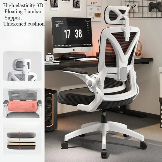 Ergonomic Gaming Chair 3D Lumbar Support Racing Swivel Adjustable Breathable Mesh High Density Sponge Seat Office Chair