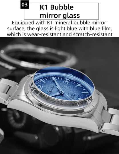 Reloj de buceo para hombre ADDIESDIVE AD2508, luminoso, resistente al agua 100M, acero inoxidable 316L, movimiento 8215, reloj mecánico automático