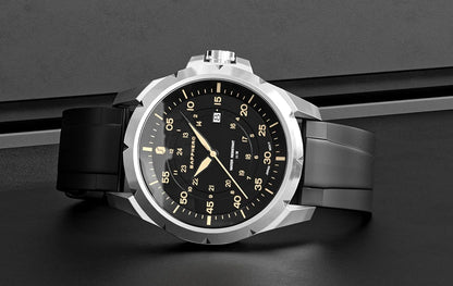 SAPPHERO Herrenuhr – Luxuriöse Quarzuhr, wasserdicht bis 50 m, ausgestattet mit einem importierten Uhrwerk und einem Edelstahlgehäuse – Eine ideale Geschenkidee für Herren.