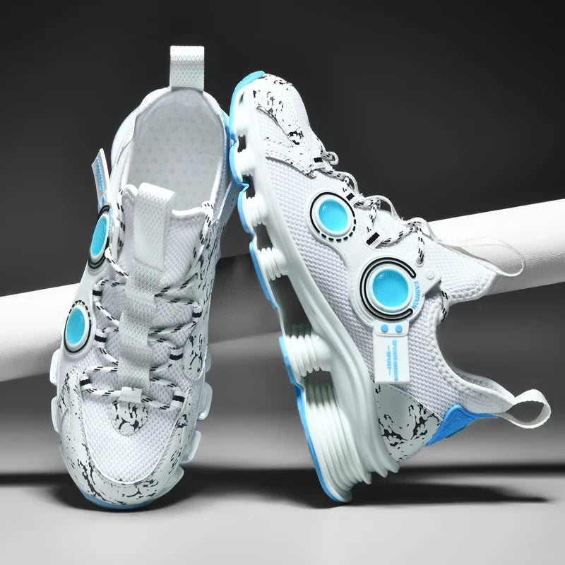 Men's Basketball Shoes Breathable Cushioning Non-Slip Wearable Running Shoes Gym Training Athletic Basketball Sneakers for Men