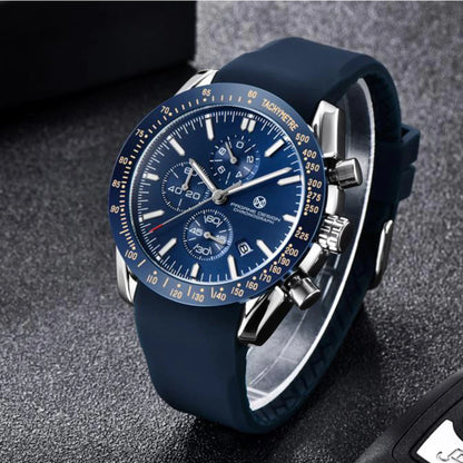 PAGANI DESIGN 45MM 2026 Relógio masculino de quartzo 30M impermeável, luxo business em aço inoxidável Relogio Masculino 5140