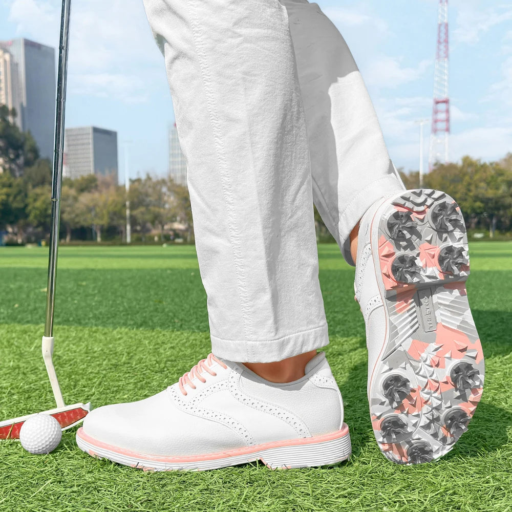 Ladies' Professional Golf Shoes, Fashionable Casual Walking Shoes, Outdoor Fitness Non-Slip Comfortable Golf Sports Shoes