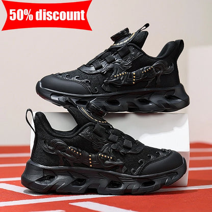 Childrens Sports Shoes Fashionable Mesh Campus Student Cushioning Training Shoes New Breathable Non Slip Daily Jogging Shoes