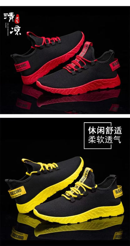 Men's Casual Lightweight Mesh Sports Sneakers Summer Men's Outdoor Soft Sole Breathable Comfortable Fashion Trend Running Shoes
