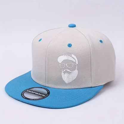 Printed Logo Bearded Grandpa Pattern Adjustable Buckle Closure Outdoor Sports Cap Baseball Cap Hip-Hop Style