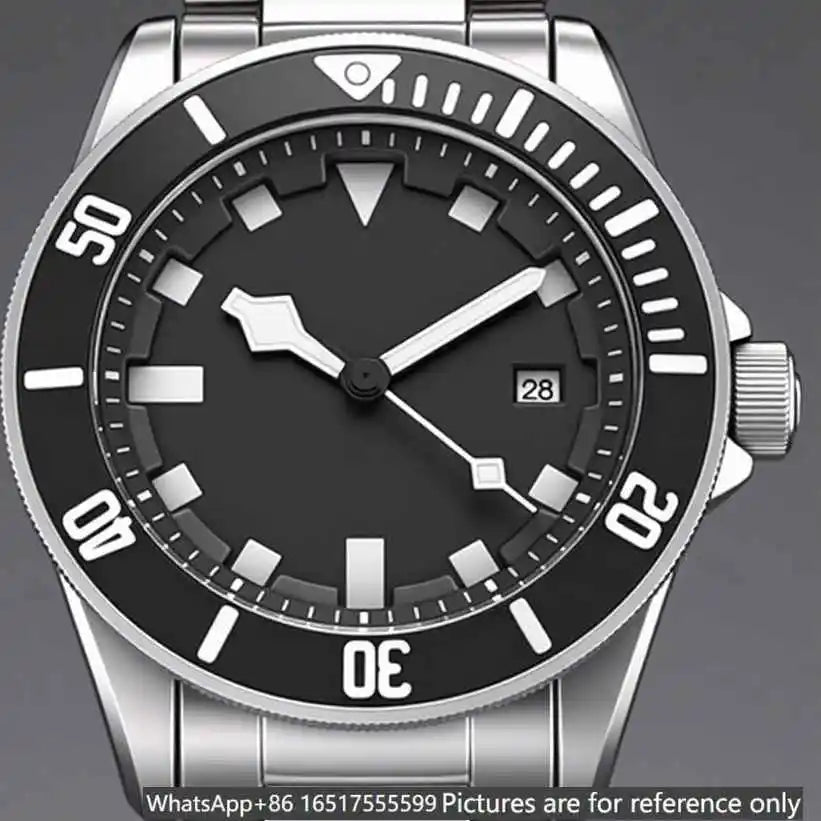 40mm luxury men's watch, made of 904L steel, automatic movement--t