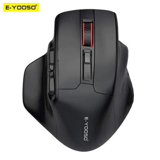 Mouse Gaming E-YOOSO X-31 Pro USB Grande, Supporto Bluetooth 2.4G Wireless, PAW3212 4800 DPI per Gamer, Computer, Laptop e PC