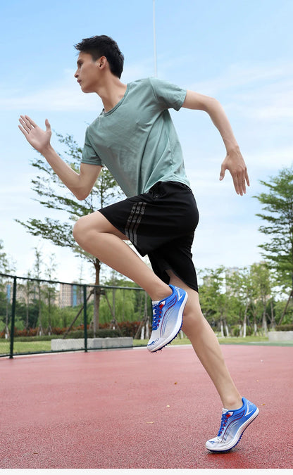 High Quality Men Women Track and Field Shoes Youth Anti-Slip Sneakers Outdoor Professional Jumping Running Shoes Student Trainers