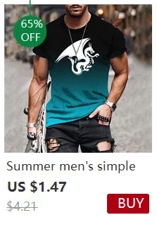 Short Sleeve Men's Wolves Graphic Print Crew Neck Tee for Summer Outdoor