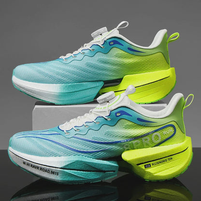 Marathon Carbon Plate Sports Running Shoes for Men, New Breathable Lightweight Mesh Sport Shoes for Women, Comfortable Nonslip Sneakers
