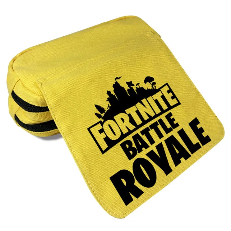 Fortnite Federmäppchen für Kinder – multifunktionale Schreibwarenbox, große Kapazität, doppellagige Schreibwarentasche