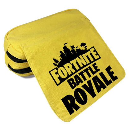 Fortnite Federmäppchen für Kinder – multifunktionale Schreibwarenbox, große Kapazität, doppellagige Schreibwarentasche