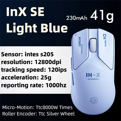 INPHIC INX SE Lightweight Wireless Gaming Mouse 12800DPI Flagship Touch 1000HZ Wireless Mouse Suitable for Desktop Laptops