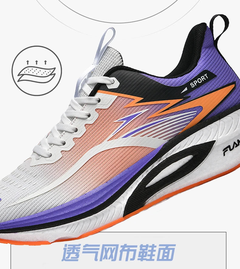 Scarpe sportive da running da uomo per maratona, con cuscino d’aria, traspiranti, leggere e confortevoli, sneakers atletiche outdoor da donna per jogging e tenis