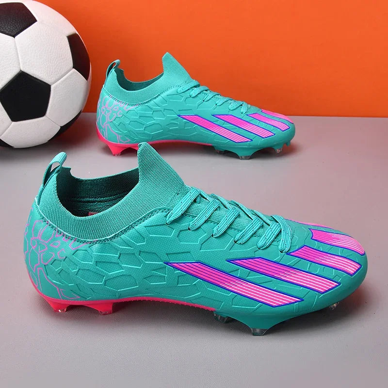 Professionelle Fußballschuhe für Herren, knöchelhoch, für Naturrasen, Unisex-Soccerschuhe mit langen FG-Stollen, Chuteira Society