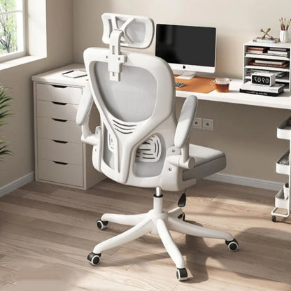 Silla gaming ergonómica giratoria con malla, elevación ajustable, comodidad para uso prolongado, hogar, dormitorio, oficina y estudio