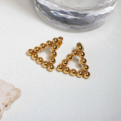 Hoop Earrings for Women Trendy Golden Stainless Steel Earring Jewelry New