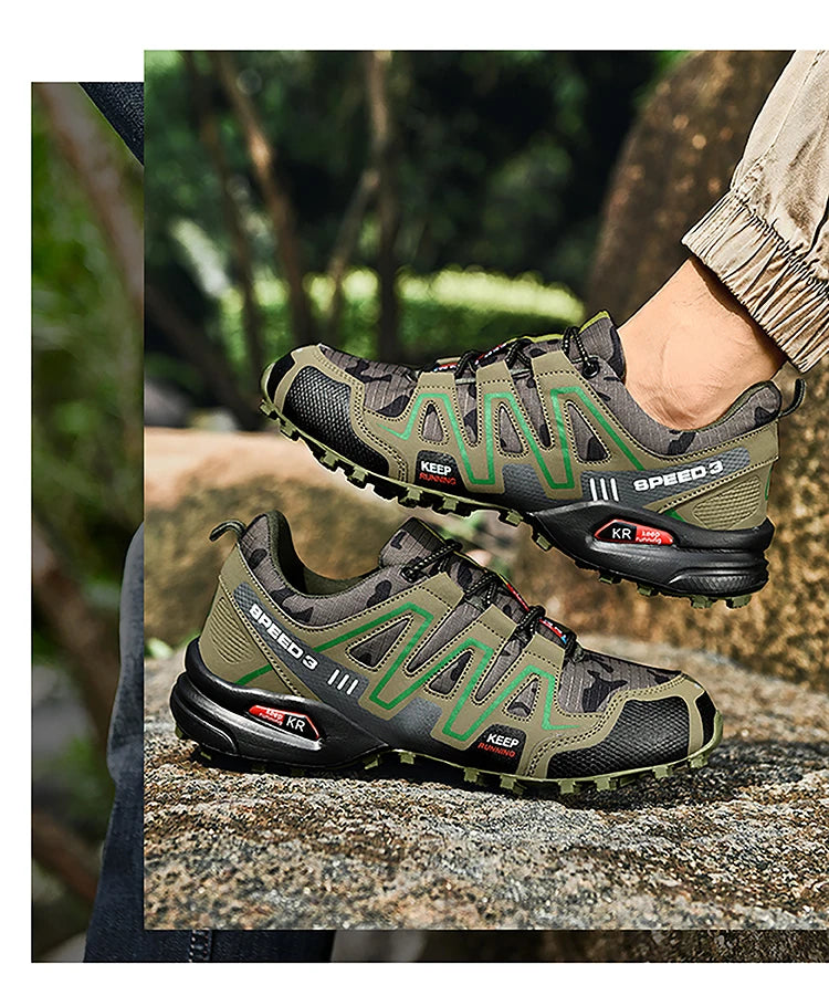 Sapatilhas de Caminhada de Alta Qualidade para Homem, Ténis Outdoor, Sapatos de Escalada, Sapatilhas de Trekking para Mulher, Sapatilhas Táticas Antiderrapantes