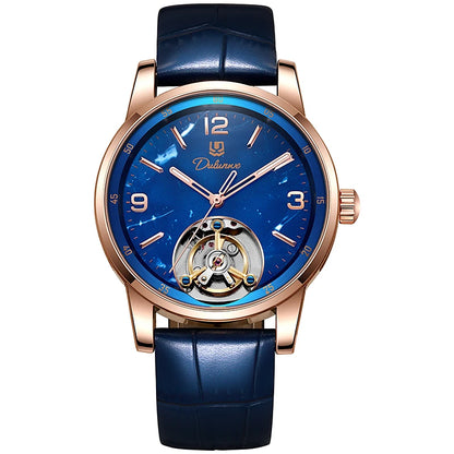 Ceas Tourbillon pentru bărbați, sportiv, automat, mecanic, rezistent la apă, ceas de mână de lux, de marcă de top