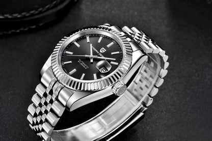 Relojes PAGANI DESIGN 2026 nuevos de lujo en oro y plata, relojes mecánicos para hombre, acero inoxidable, cristal de zafiro, reloj automático