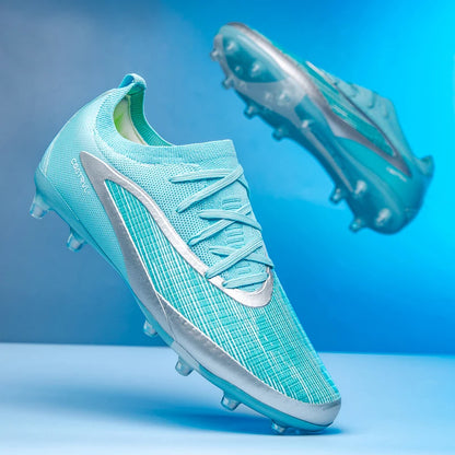 New Men Football Boots Non Slip Soccer Shoes Sport Outdoor Cleats Breathable Adult Long Spikes Training Boys Match Comfortable