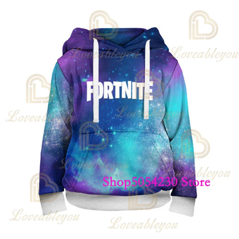 Sudadera con capucha de Fortnite con llama impresa en 3D, estilo Battle Royale de dibujos animados, para hombre y mujer, camiseta con capucha de héroe de videojuego para adolescentes