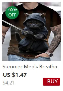 Short Sleeve Men's Wolves Graphic Print Crew Neck Tee for Summer Outdoor