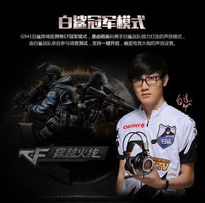 Somic G941 Wired Headphones Gamer Headphone Denoise Gaming Headphone Custom With Microphone Headsets 7.1 Stereo Sound Headset