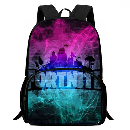 Beliebte FortniteS Gaming-Rucksäcke für Kinder, Jungen und Mädchen – Geburtstagsgeschenk für Schüler, Schulrucksack mit großem Fassungsvermögen, robuster Camping-Rucksack