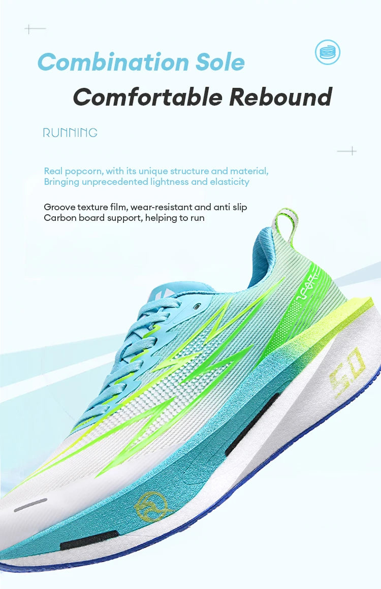 Scarpe da running 5.0 MIX con piastra in carbonio per uomo e donna, sneakers da gara per maratona, stabili, reattive, ammortizzanti e da allenamento
