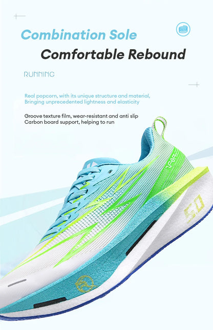 Scarpe da running 5.0 MIX con piastra in carbonio per uomo e donna, sneakers da gara per maratona, stabili, reattive, ammortizzanti e da allenamento