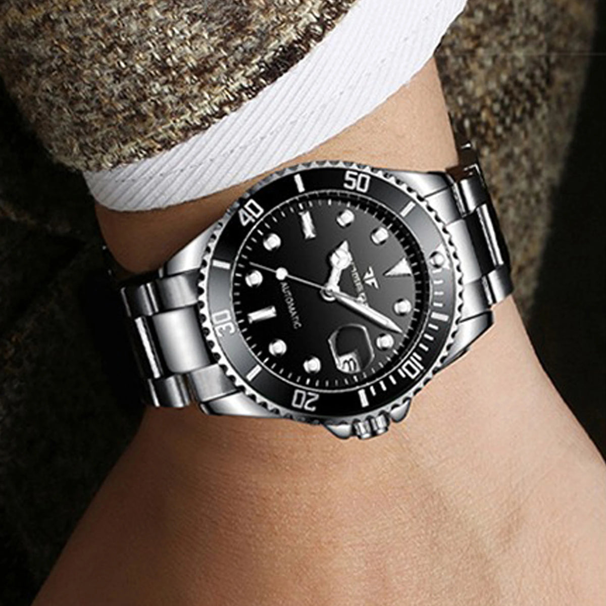 Montres-bracelets mécaniques BINBOND pour hommes, luxueuses, lumineuses, étanches, automatiques, à tourbillon, squelette