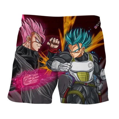 2026 Summer Dragon Ball Young Goku Printed Shorts Men Retro Classic Oversized Breathable Fitness Streetwear Unisex Adult & Kids