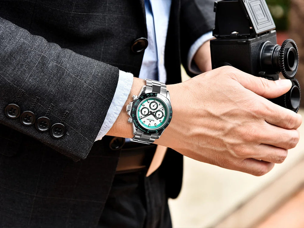 RollsTimi Men's Watches Top Luxury Sapphire Men's Mechanical Watches Calendar Week Stainless Steel Waterproof Men's Watches