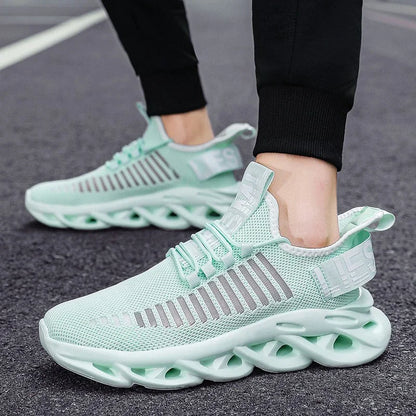 MAEDEF-Baskets confortables et décontractées en maille pour homme, chaussures de course respirantes à plateforme, de sport, de marche et de tennis