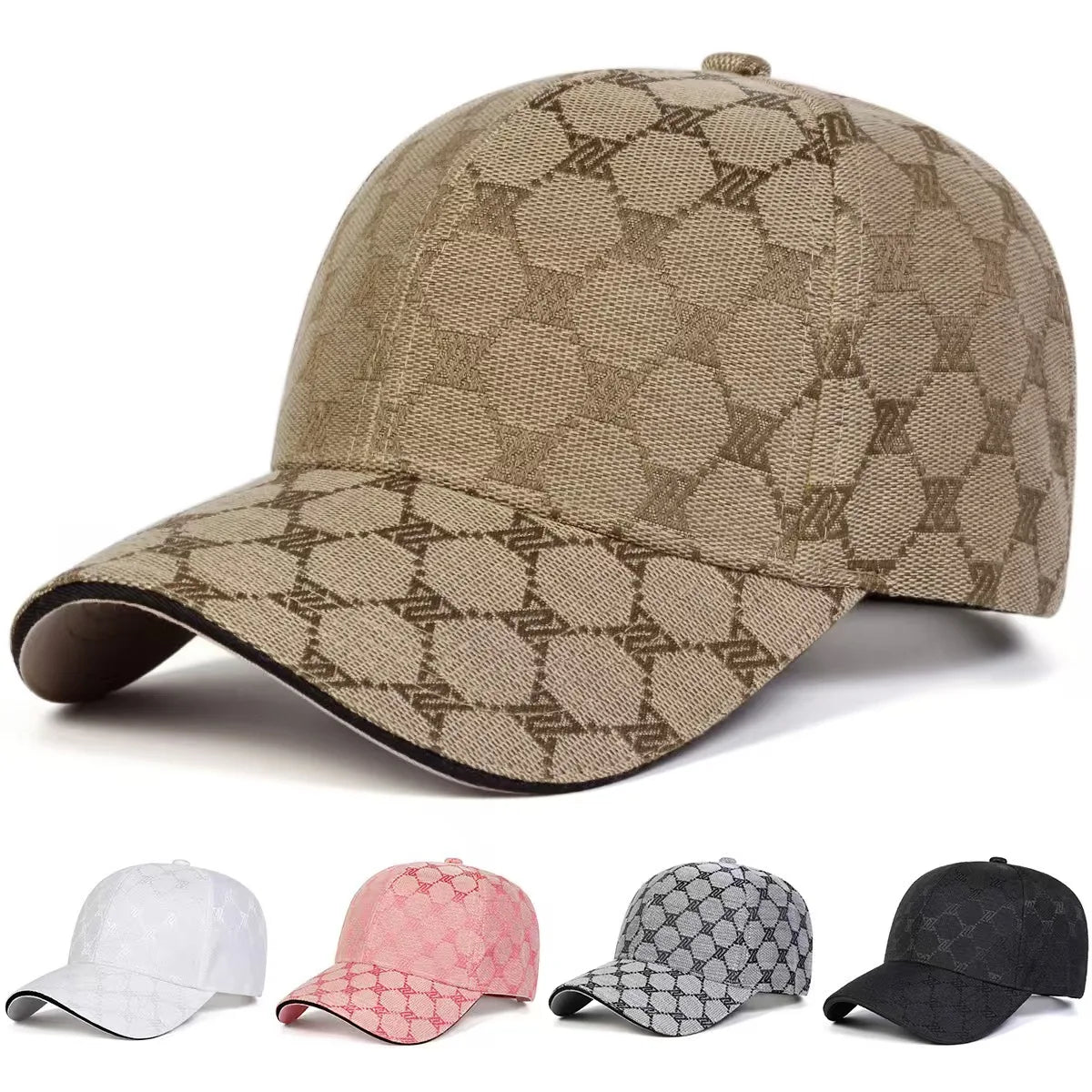 Four Seasons New Sunscreen Three-Line Sewn Baseball Cap Men's And Women's Casual Cap Net Red Distressed 1841 Hat