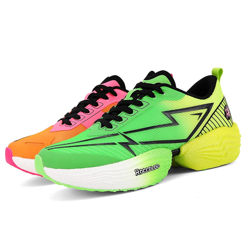 Zapatillas deportivas de alto rebote para pareja, profesionales para maratón, cómodas para jogging, con amortiguación, antideslizantes y para carreras