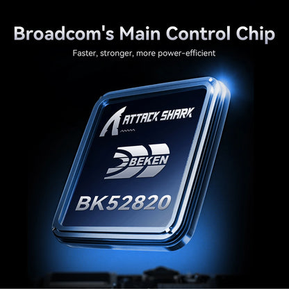 Ratón gaming inalámbrico ATTACK SHARK X11SE, trimodo, superligero de 63g con sensor PAW3311, 22000 DPI, batería de 300mAh, doble controlador