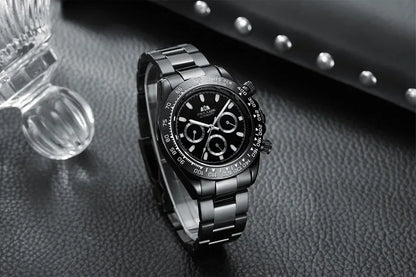 Automatic Watches for Men Mechanical Self Weind Gold Stainless Steel Glacier Ice Blue Chestnut Brown Bezel Reloj Hombre Baratos