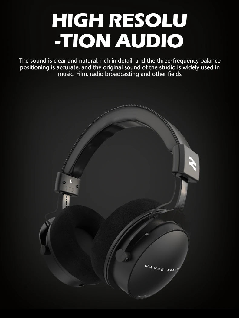 Auscultadores de Estúdio TALOMEN W550x – Auscultadores Profissionais de DJ com Fio, Over-Ear, para Monitorização, com Drivers de 50mm e Cabo Amovível