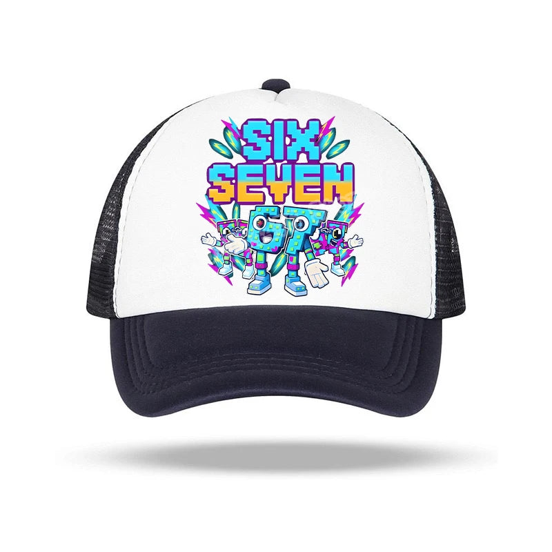 Steal A Brainrot 67 Baseball Cap Anime Character Print Sun Hat Child Adults Adjustable Peaked Caps Summer Casual Hats Xmas Gifts
