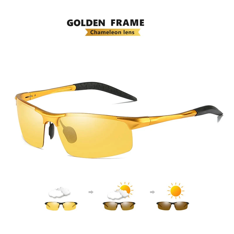Top Anti-glare Day Night Vision Glasses For Driving Men Polarized Sunglasses Photochromic Driver Goggles Glasses zonnebril heren