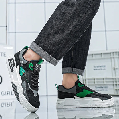 Men's Skate Shoes, Casual Sports Shoes, Men's Street Fashion Casual Shoes, Light, Comfortable, Versatile and Suitable for All Seasons